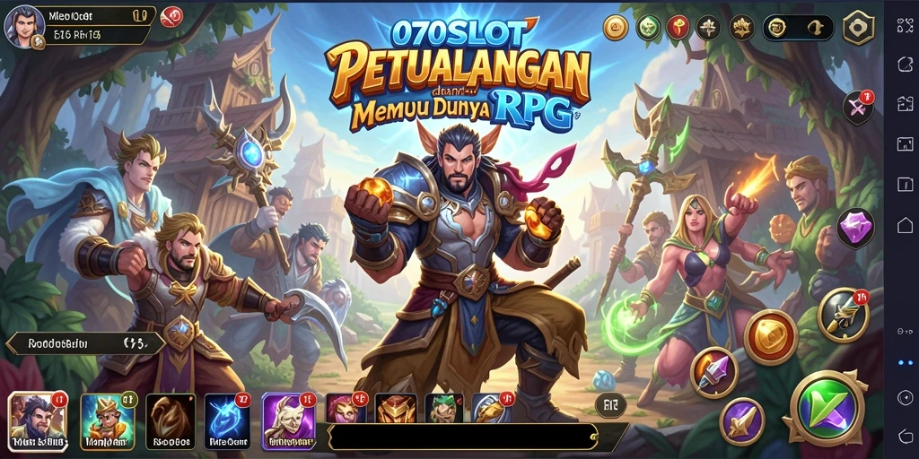 Screenshot gameplay RPG di 070SLOT menampilkan petualangan yang seru.