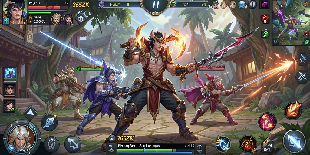 Tampilan gameplay seru dalam 365ZK yang penuh aksi.