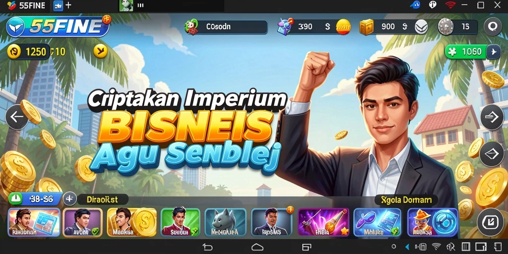 Tampilan menarik dari gameplay Tycoon di 55FIVE.