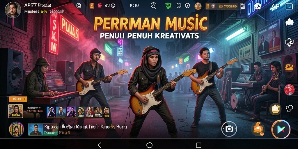 Tampilan permainan API77 dengan interaksi musik yang seru.