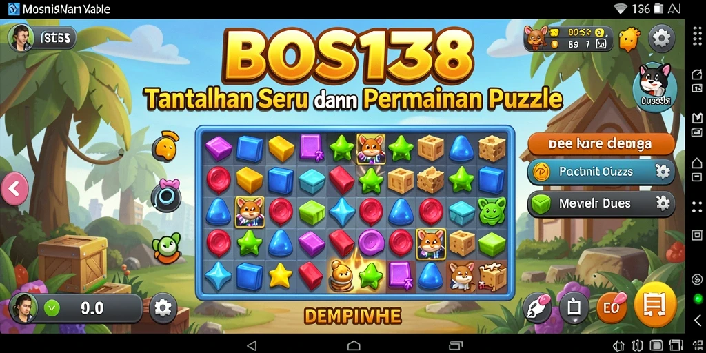 Tampilan gameplay menantang dan menarik dari BOS138.