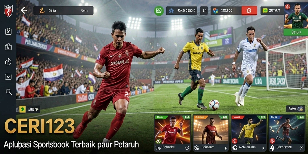Tampilan interaktif CERI123 dengan fitur taruhan olahraga yang menarik.