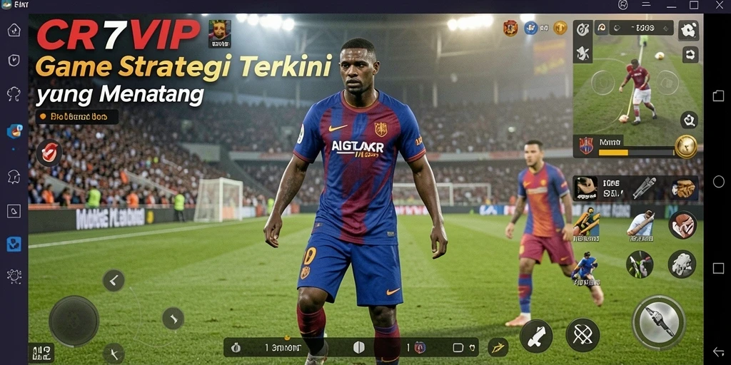 Screenshot gameplay CR7VIP yang menunjukkan aksi strategi yang intens.
