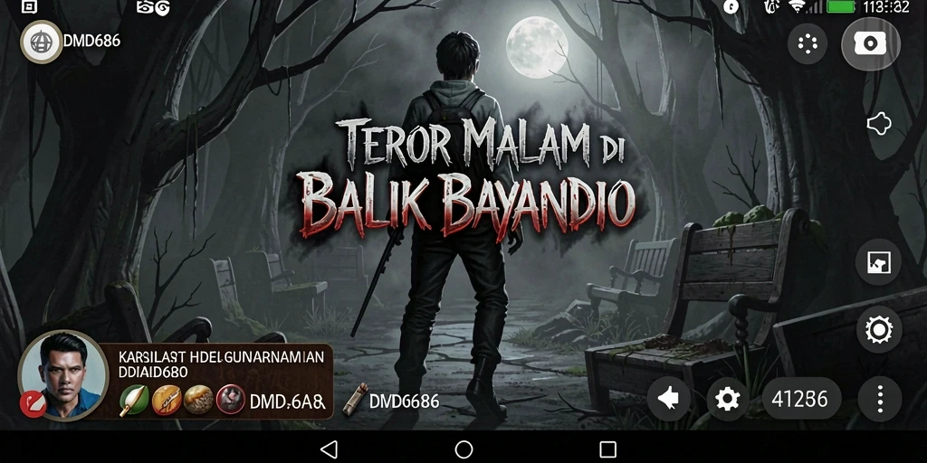 Screenshot menampilkan gameplay menegangkan dari DMD686.