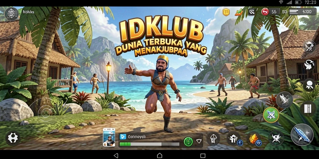 Tampilan gameplay yang menarik dalam dunia terbuka IDKLUB.