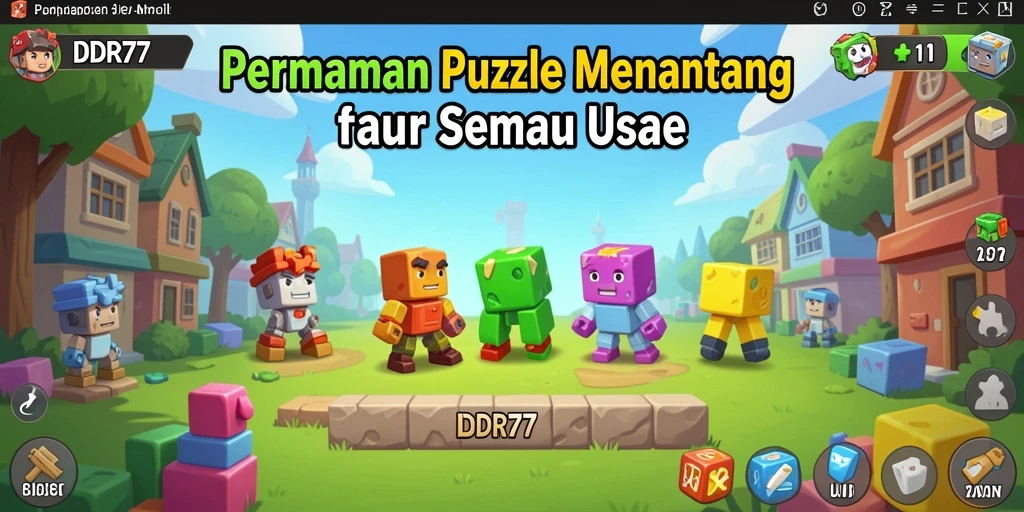 Tampilan gameplay IDR77 yang menantang dengan berbagai puzzle menarik.