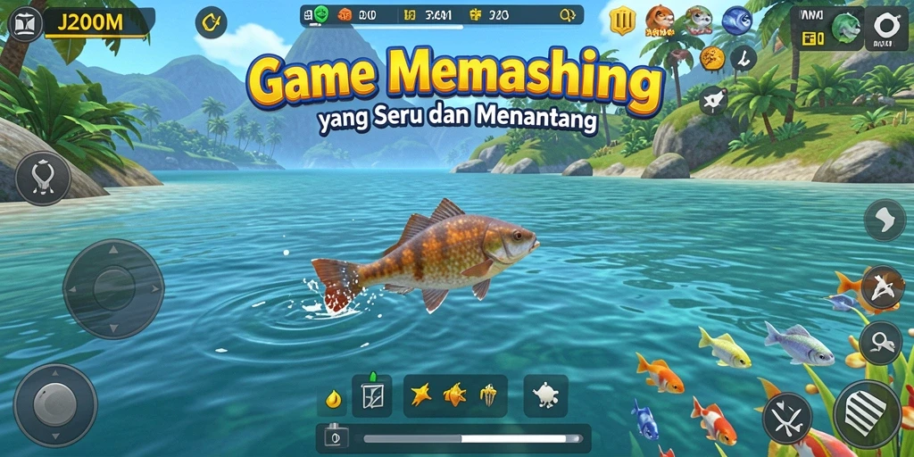 Tangkapan ikan yang spektakuler dalam gameplay J200M.