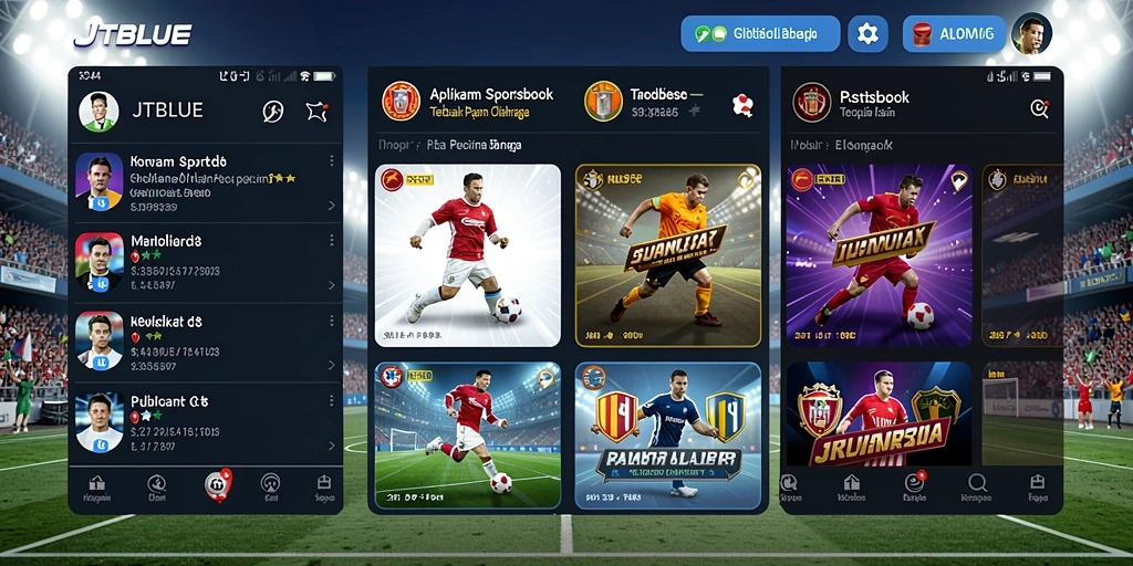 Screenshot JTBLUE menampilkan antarmuka taruhan yang interaktif dan menarik.