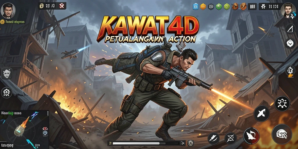 Screenshot KAWAT4D menampilkan gameplay aksi yang seru dan mendebarkan.