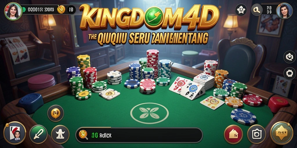 Tampilan gameplay QiuQiu yang seru di KINGDOM4D.
