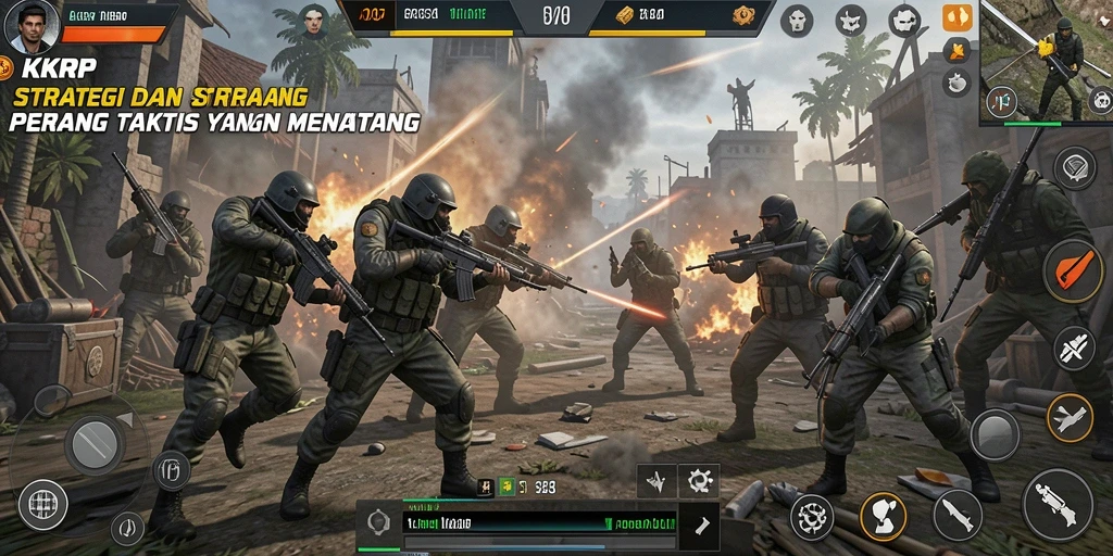 Tampilan gameplay KKRP yang dinamis dan menarik.