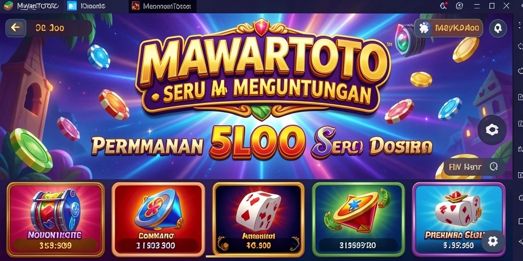 Tampilan gameplay seru MAWARTOTO yang penuh warna.