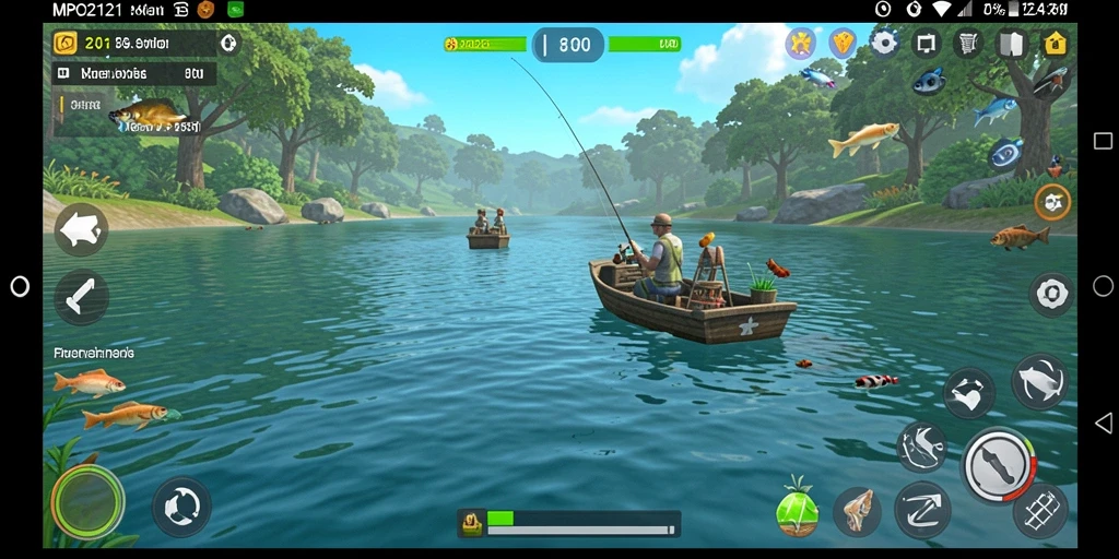 Gameplay MPO2121 yang menampilkan pengalaman memancing yang menarik.