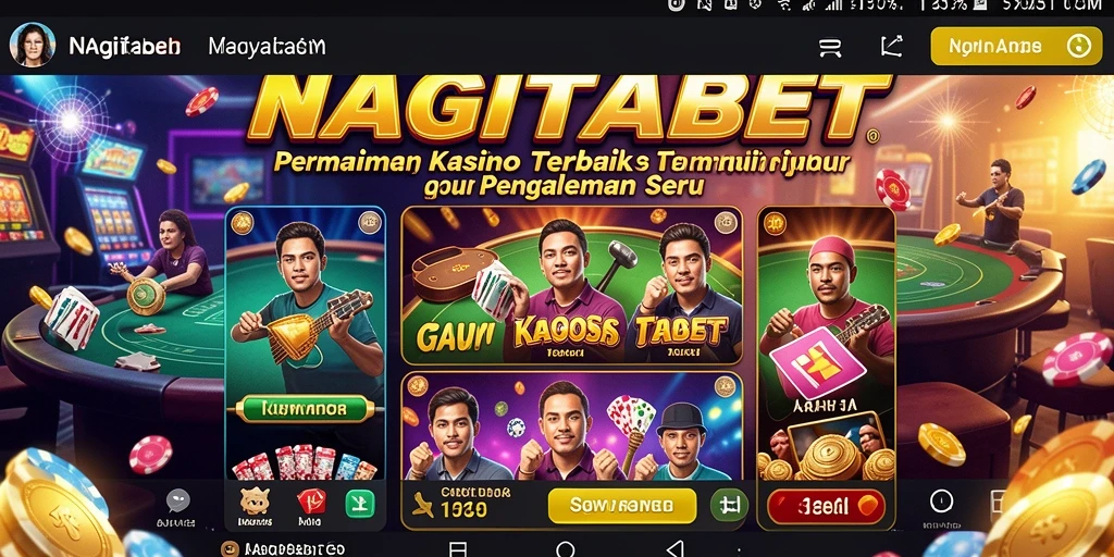 Tangkapan layar utama NAGITABET menampilkan gameplay kasino yang mendebarkan.