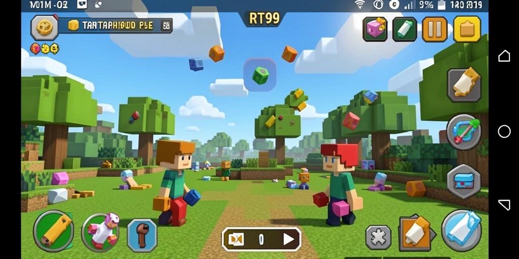 Tampilan gameplay RT99 dalam permainan puzzle yang menantang dan seru.