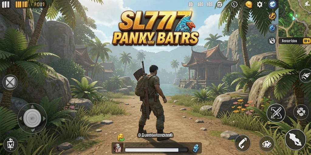 Screenshot utama SL777 menampilkan petualangan seru di dunia terbuka.