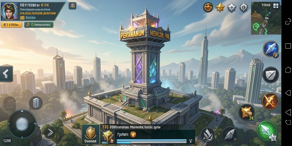Gameplay TO288 menampilkan strategi pertahanan menara yang mendebarkan.