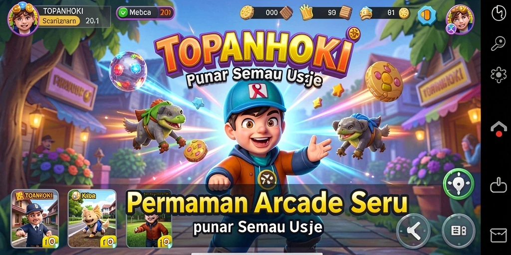 Tampilan gameplay seru dari game TOPANHOKI yang penuh tantangan.