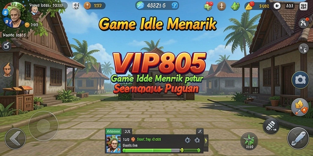 Tampilan gameplay VIP805 yang seru dengan fitur Idle yang menarik.